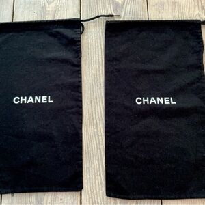 CHANEL Black Shoe Bags Dust Covet